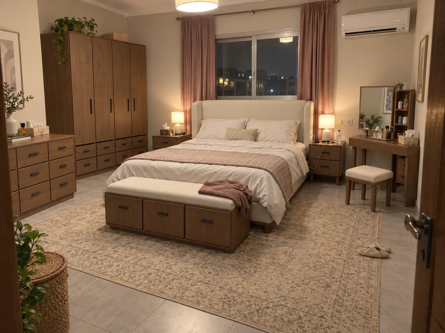 KLIK Hala Bedroom Set — in a home bedroom
