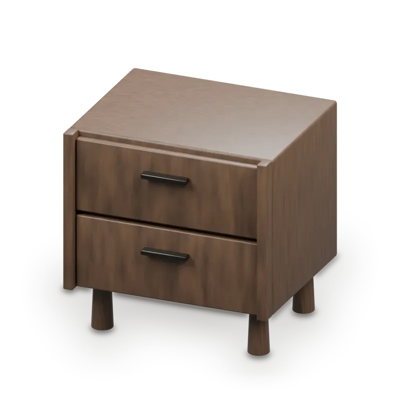 Afaq Two-Drawer Bedside
