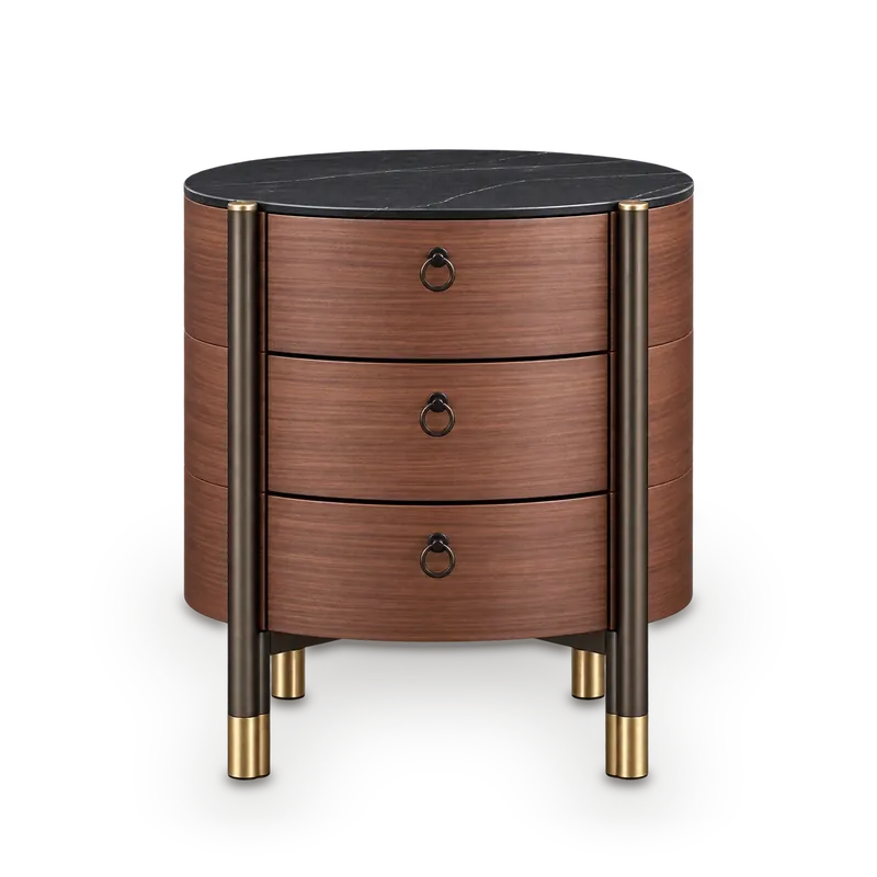 Dana Round Bedside Table