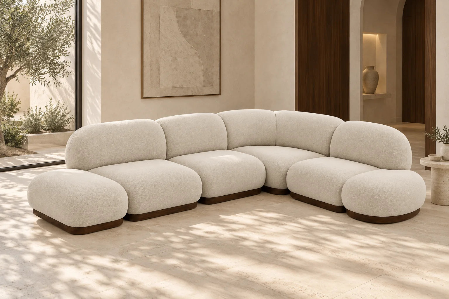 Sira sectional sofa in a styled Saudi room