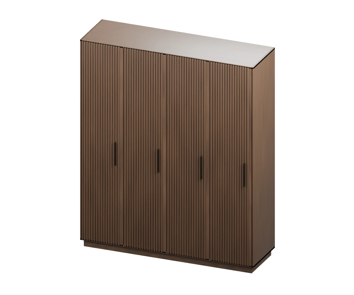 KLIK Reed Fluted Wardrobe