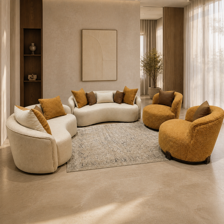 Curve 2 Sofa-Set - lifestyle front-left view