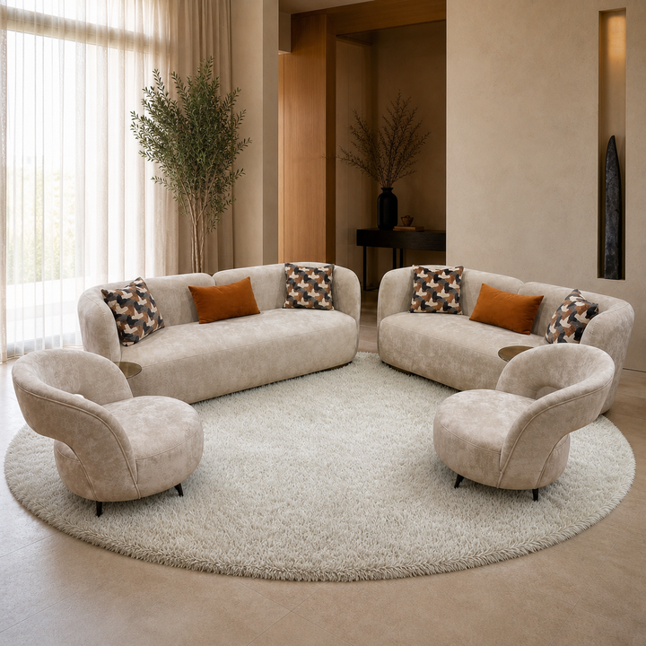 Curve 4 Sofa-Set - lifestyle front-left view