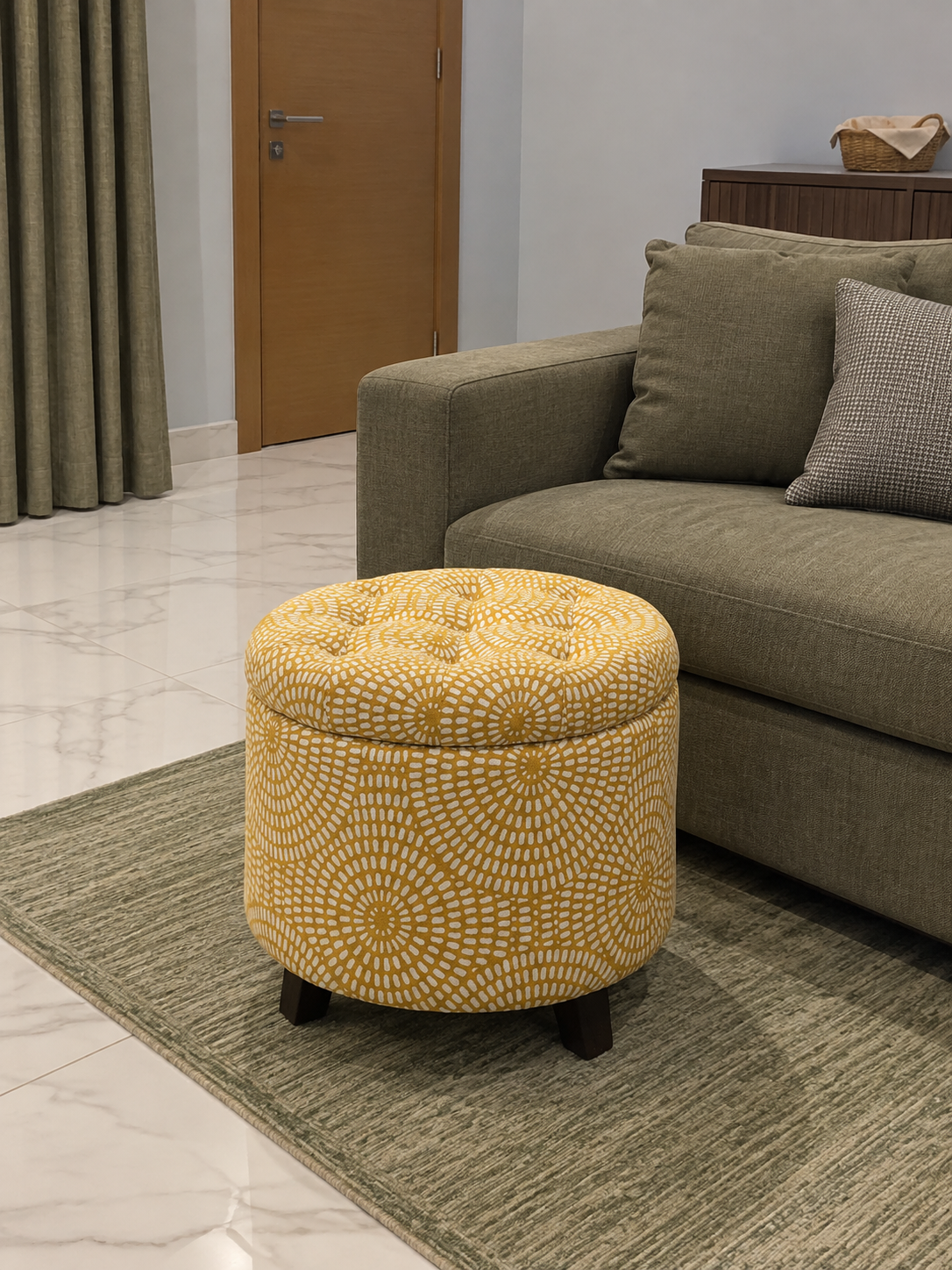 Reese Ottoman in a KLIK customer's home