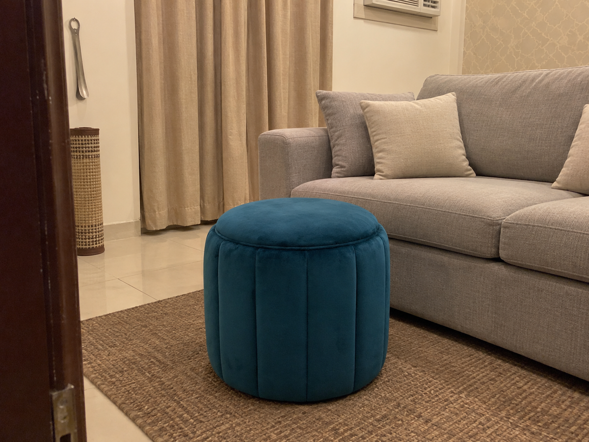 Sienna Ottoman — in a Saudi home