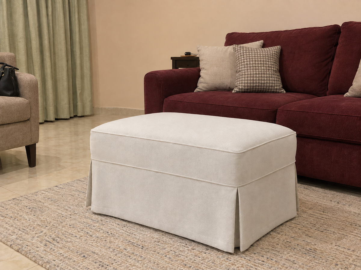 Sawyer Ottoman — in a Saudi home