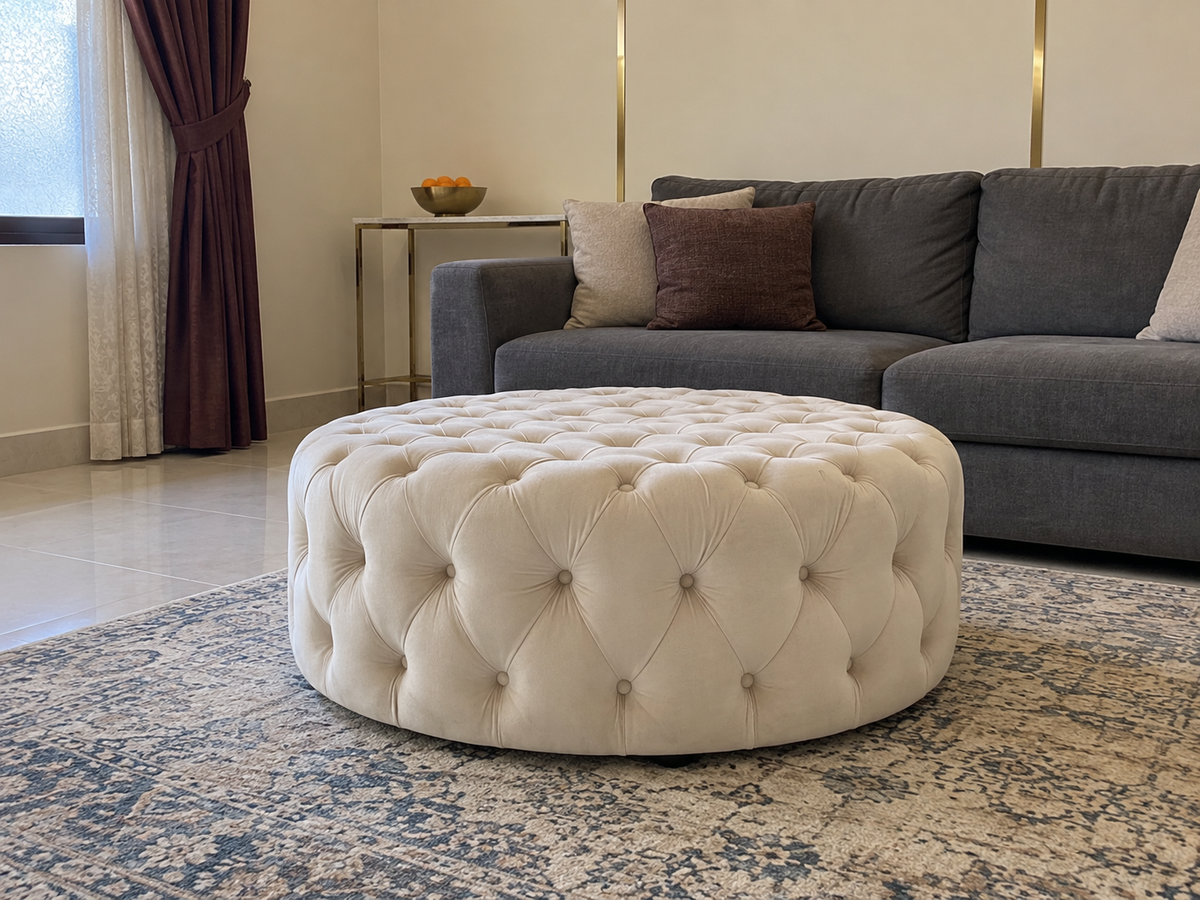 Tallulah Ottoman — in a Saudi home