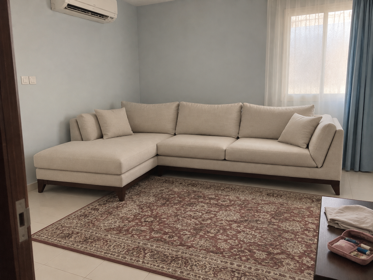 London Sectional Sofa — in a Saudi home