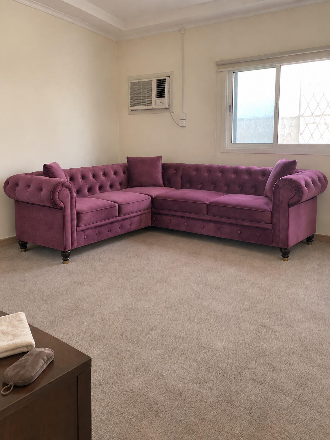 Hadley Sectional Sofa — in a Saudi home