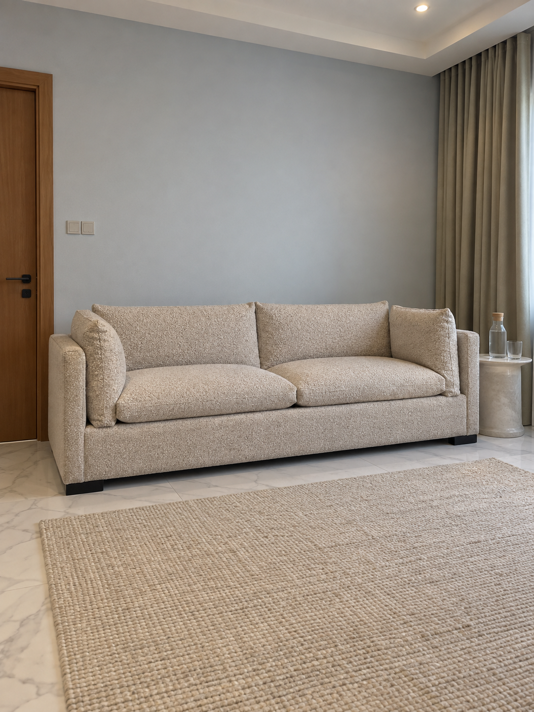 Indigo Sofa Set — in a Saudi home