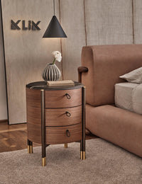KLIK Dana Round Bedside — Bedside Table