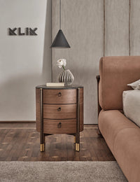 KLIK Dana Round Bedside — Bedside Table