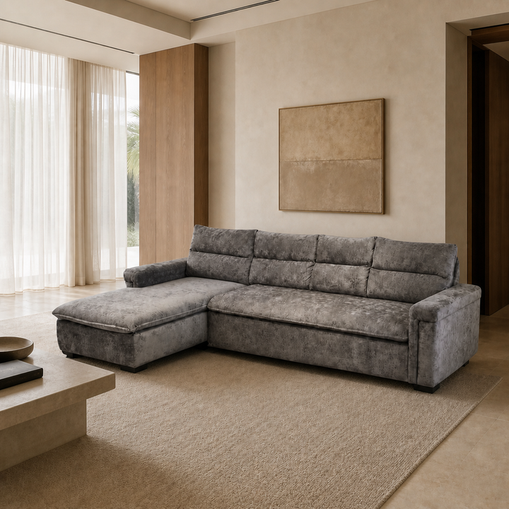 Motyara Sectional Sofa - lifestyle front-left view