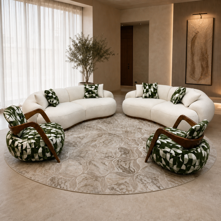 Queen Sofa-Set - lifestyle front-left view