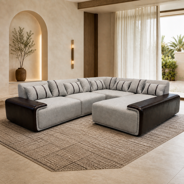 Tolin Sectional Sofa - lifestyle front-left view