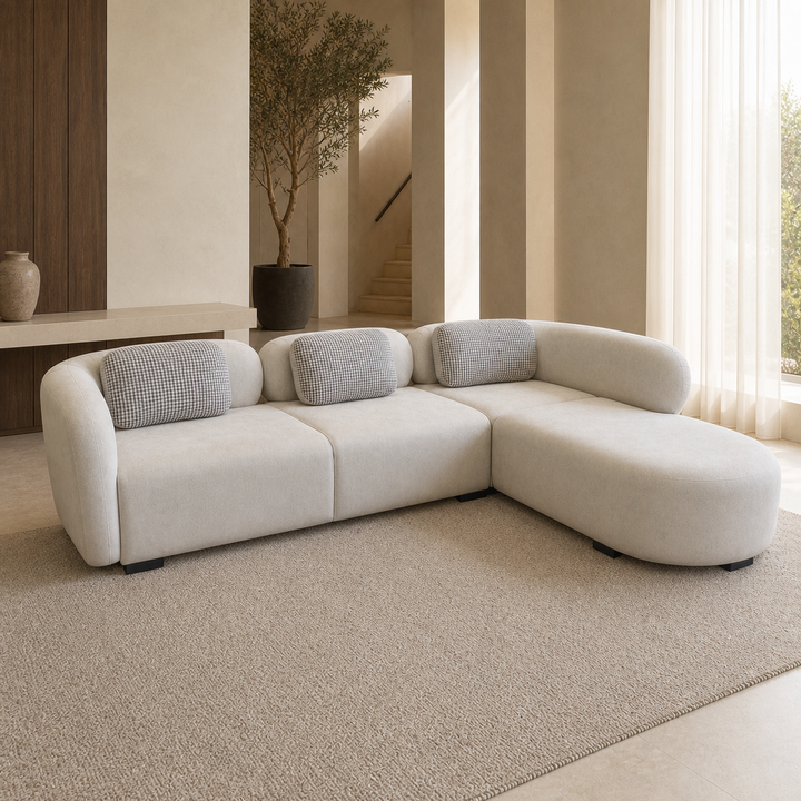TV Sectional Sofa - lifestyle front-left view