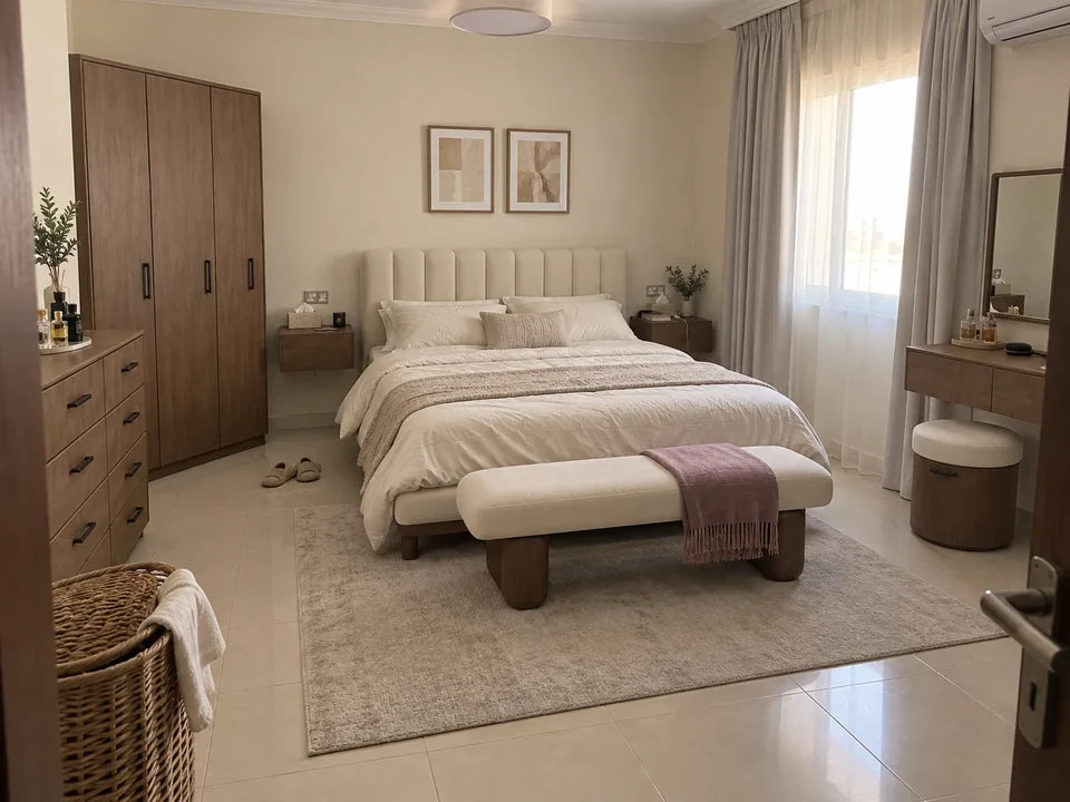 
Luma Rounded Bench — in a Saudi home