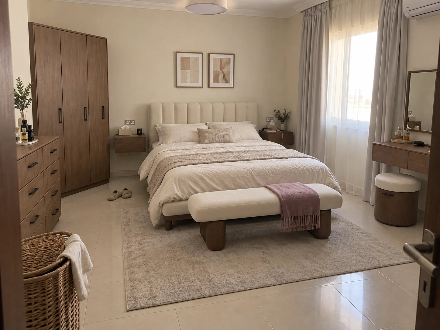 KLIK Naseem Bedroom Set — in a home bedroom