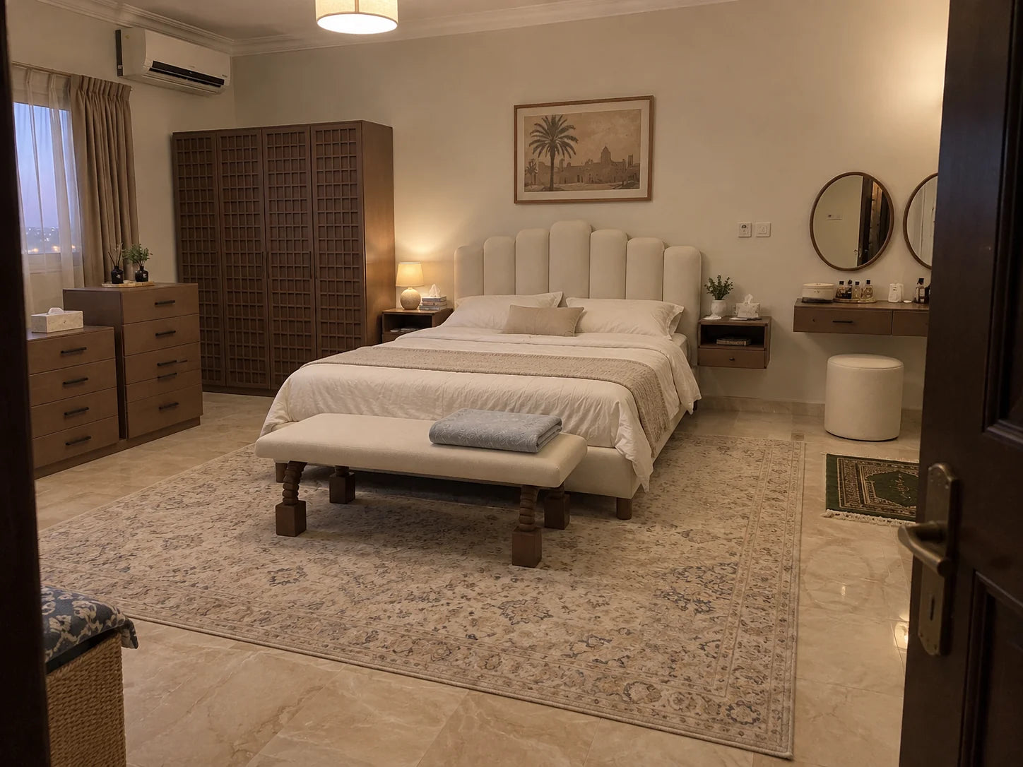 KLIK Qamar Bedroom Set — in a home bedroom