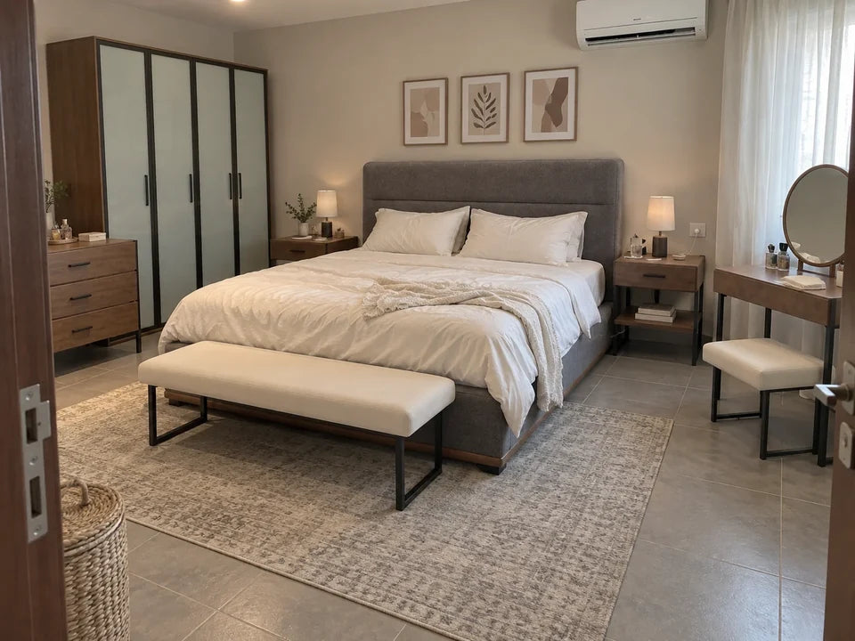 
Rimal C-Frame Bedside — in a Saudi home