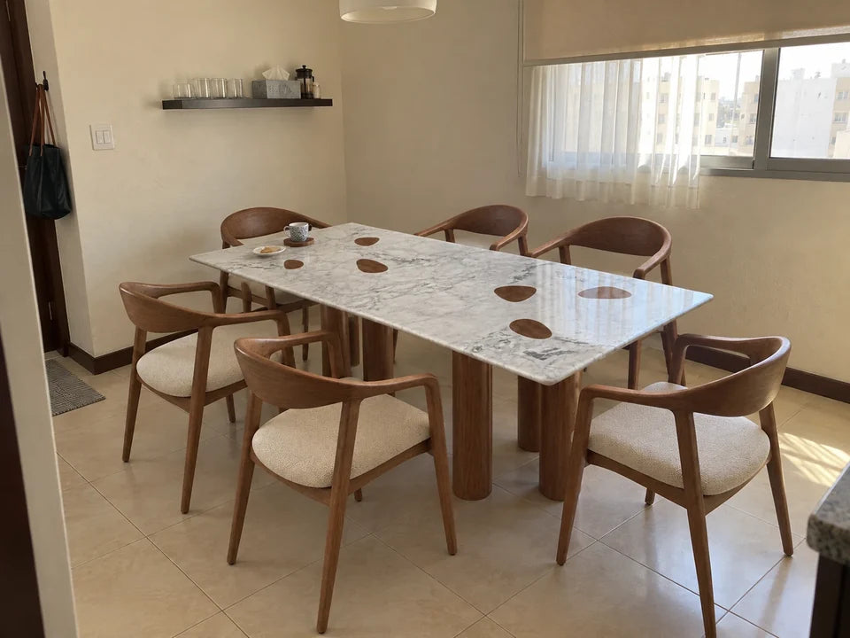 
Juthoor Dining Set — in a Saudi home