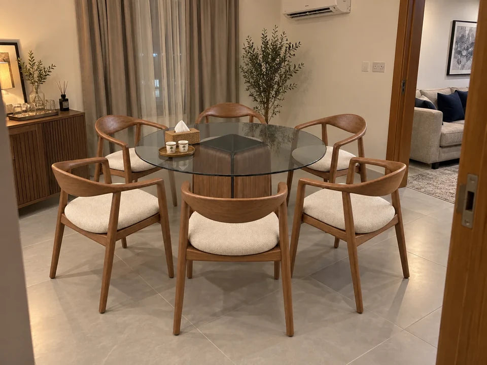 
Marfa Dining Set — in a Saudi home