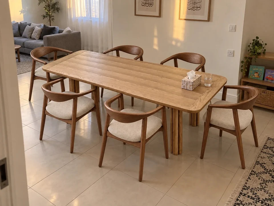 
Nawah Dining Set — in a Saudi home
