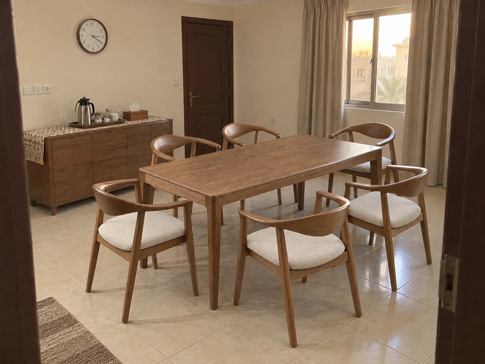 
Raseen Dining Set — in a Saudi home