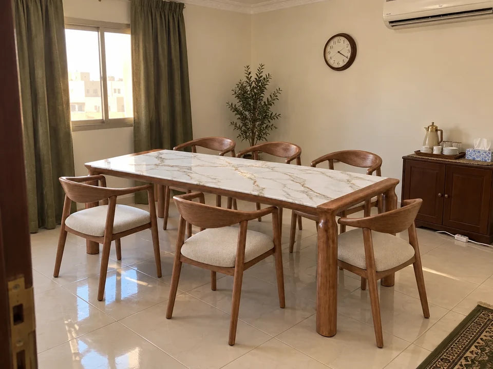 
Rimal Dining Set — in a Saudi home