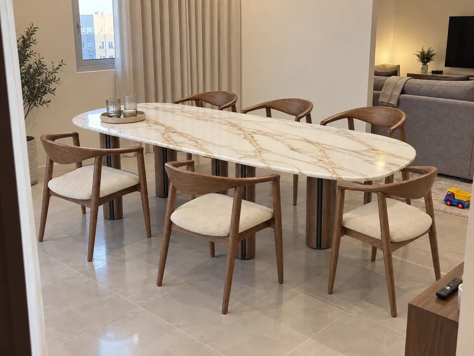 
Sahl Dining Set — in a Saudi home