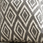 Charcoal and white fabric swatch