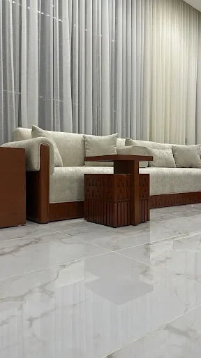 Another view of the wood-trimmed majlis — KLIK customer-home photograph
