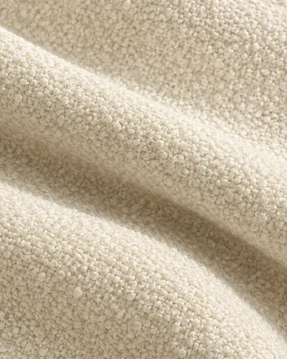 Bouclé fabric, up close