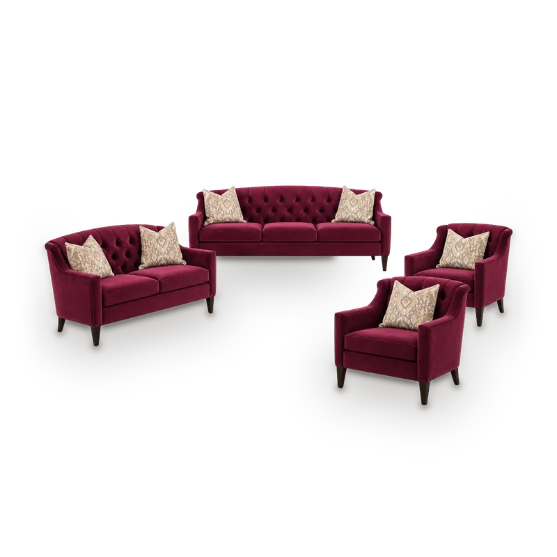 Jules sofa set, 7 seats: 3-seat sofa, 2-seat sofa and 2 armchairs
