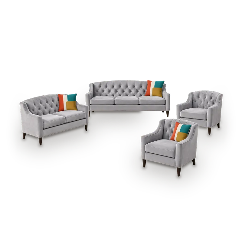 Lessie sofa set, 7 seats: 3-seat sofa, 2-seat sofa and 2 armchairs