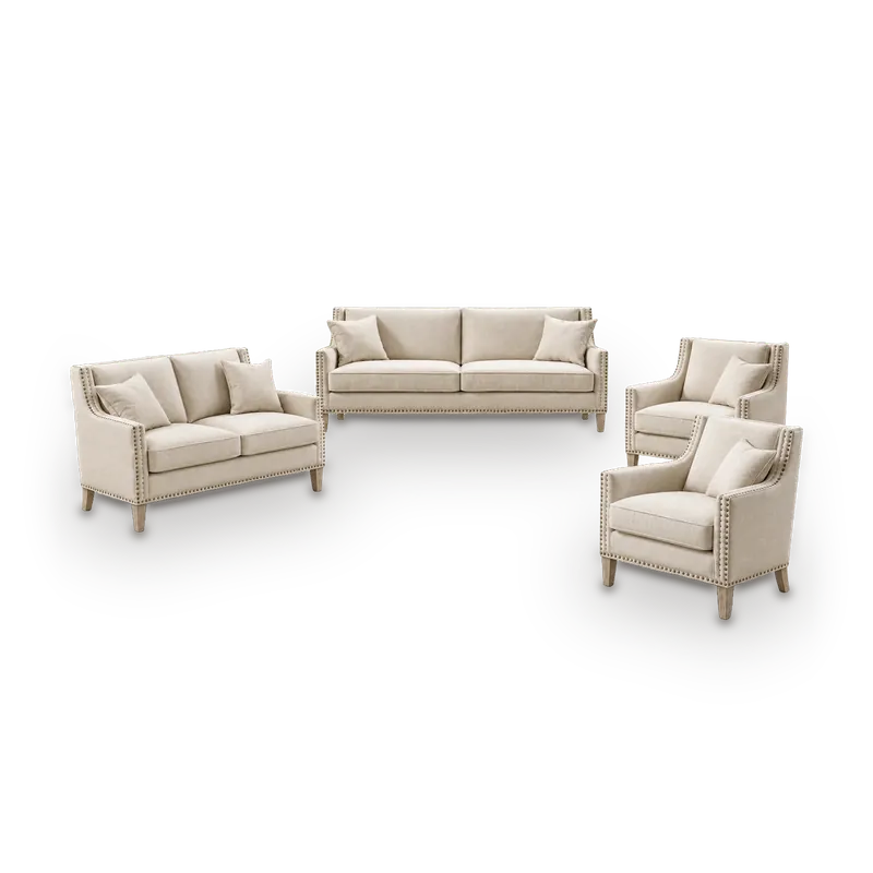 Lennon sofa set, 7 seats: 3-seat sofa, 2-seat sofa and 2 armchairs