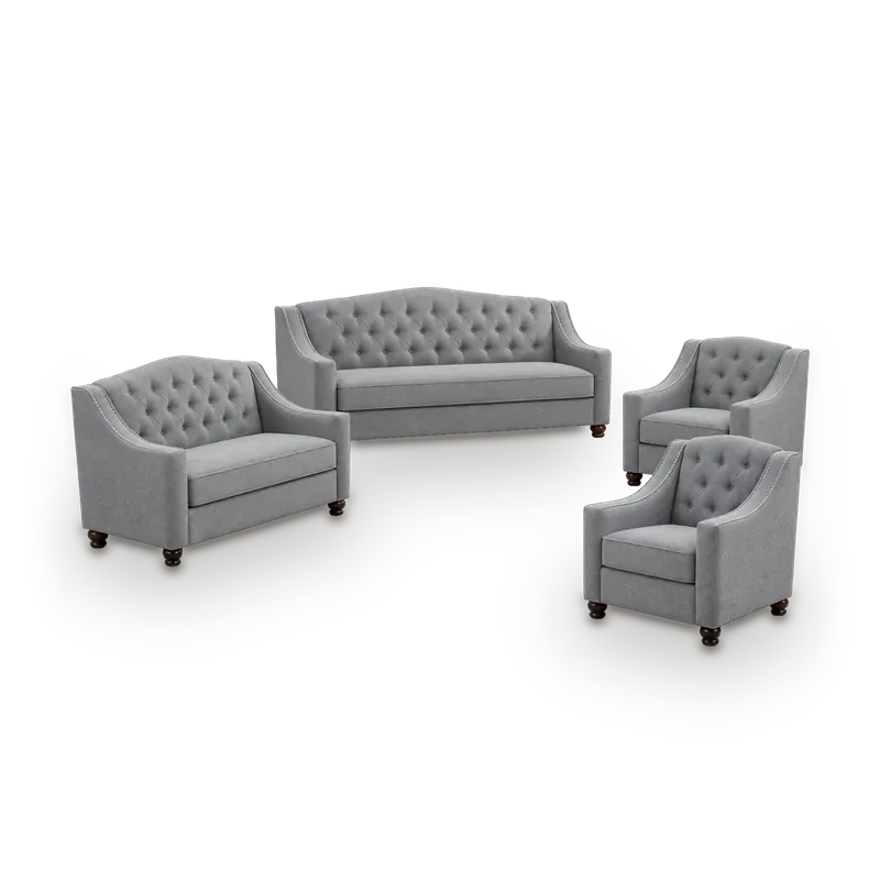 Hallie sofa set, 7 seats: 3-seat sofa, 2-seat sofa and 2 armchairs