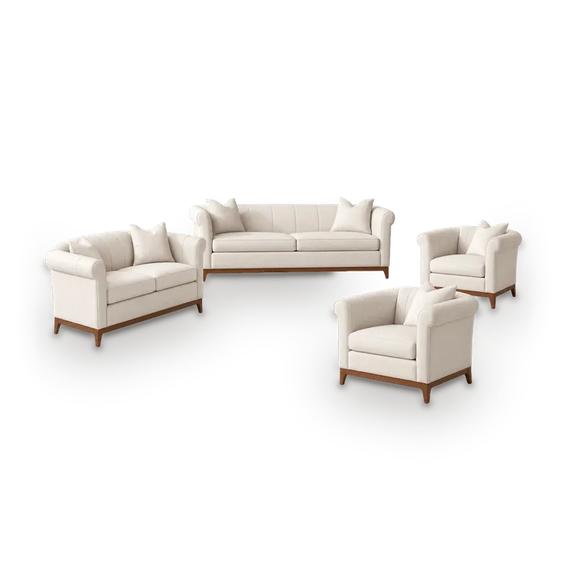 Iris sofa set, 7 seats: 3-seat sofa, 2-seat sofa and 2 armchairs