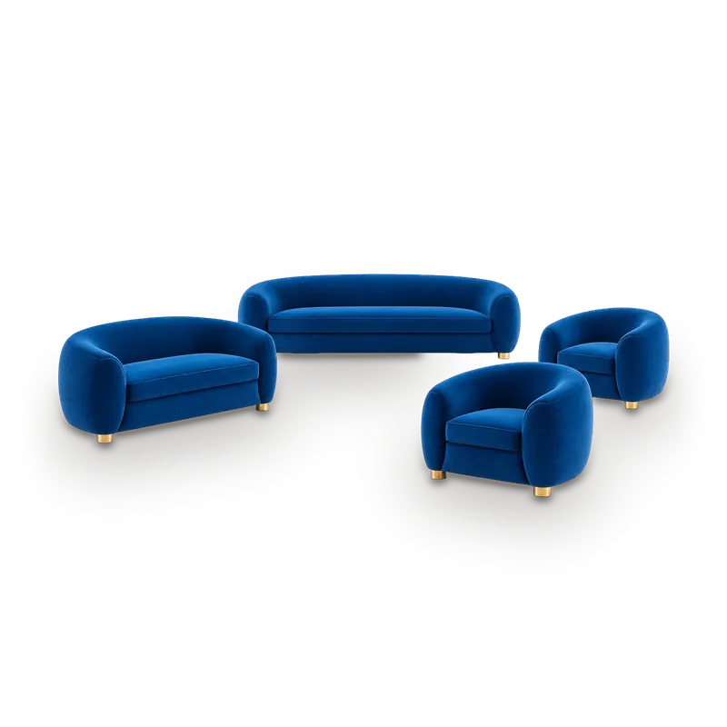 Kyla sofa set, 7 seats: 3-seat sofa, 2-seat sofa and 2 armchairs