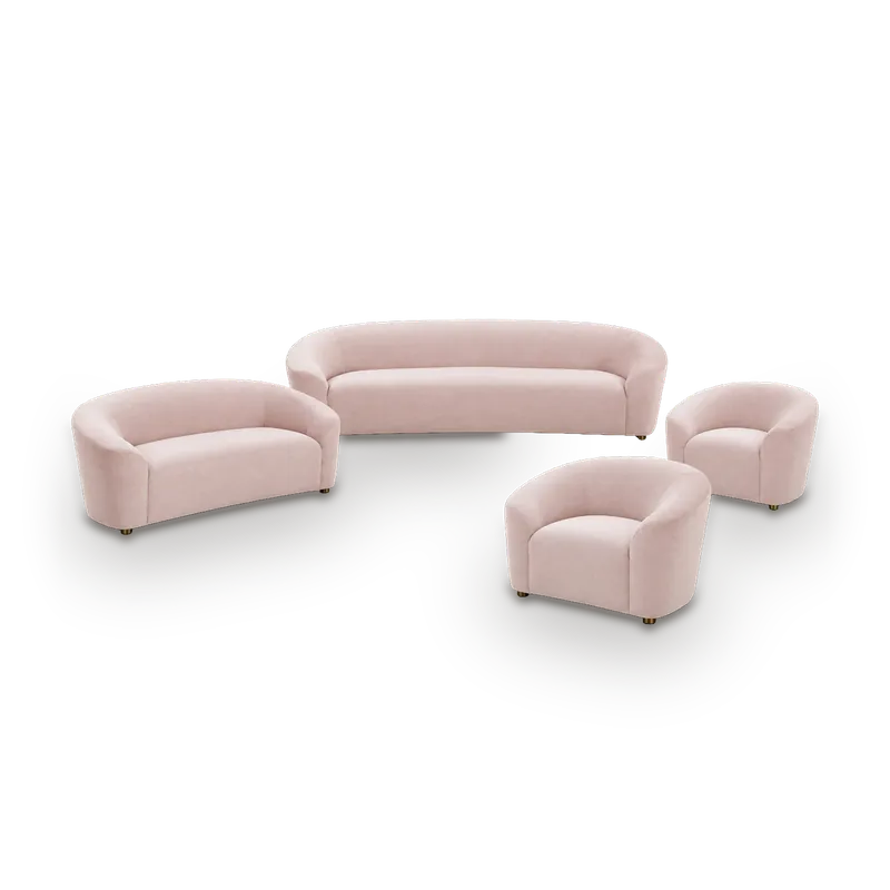 Francesca sofa set, 7 seats: 3-seat sofa, 2-seat sofa and 2 armchairs