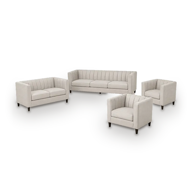 Haven sofa set, 7 seats: 3-seat sofa, 2-seat sofa and 2 armchairs