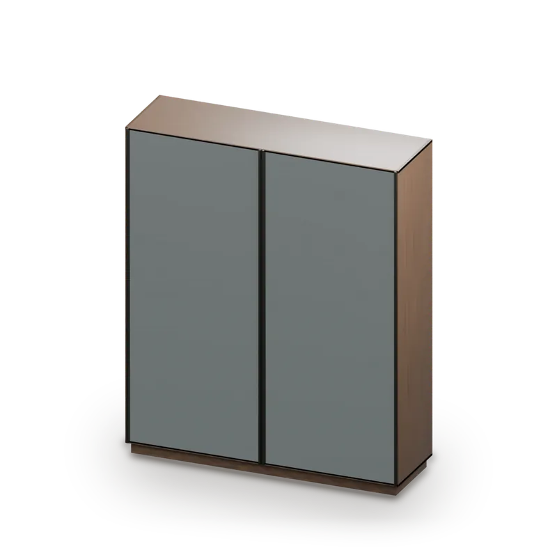 Noor Mirrored Wardrobe
