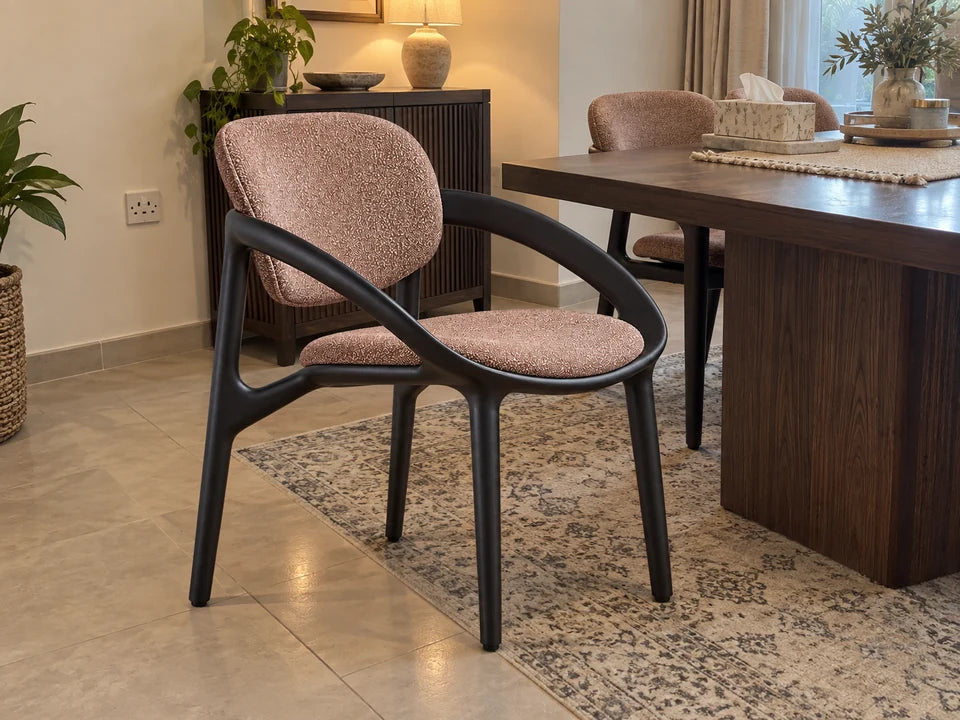 
Lamees Dining Chair — in a Saudi home