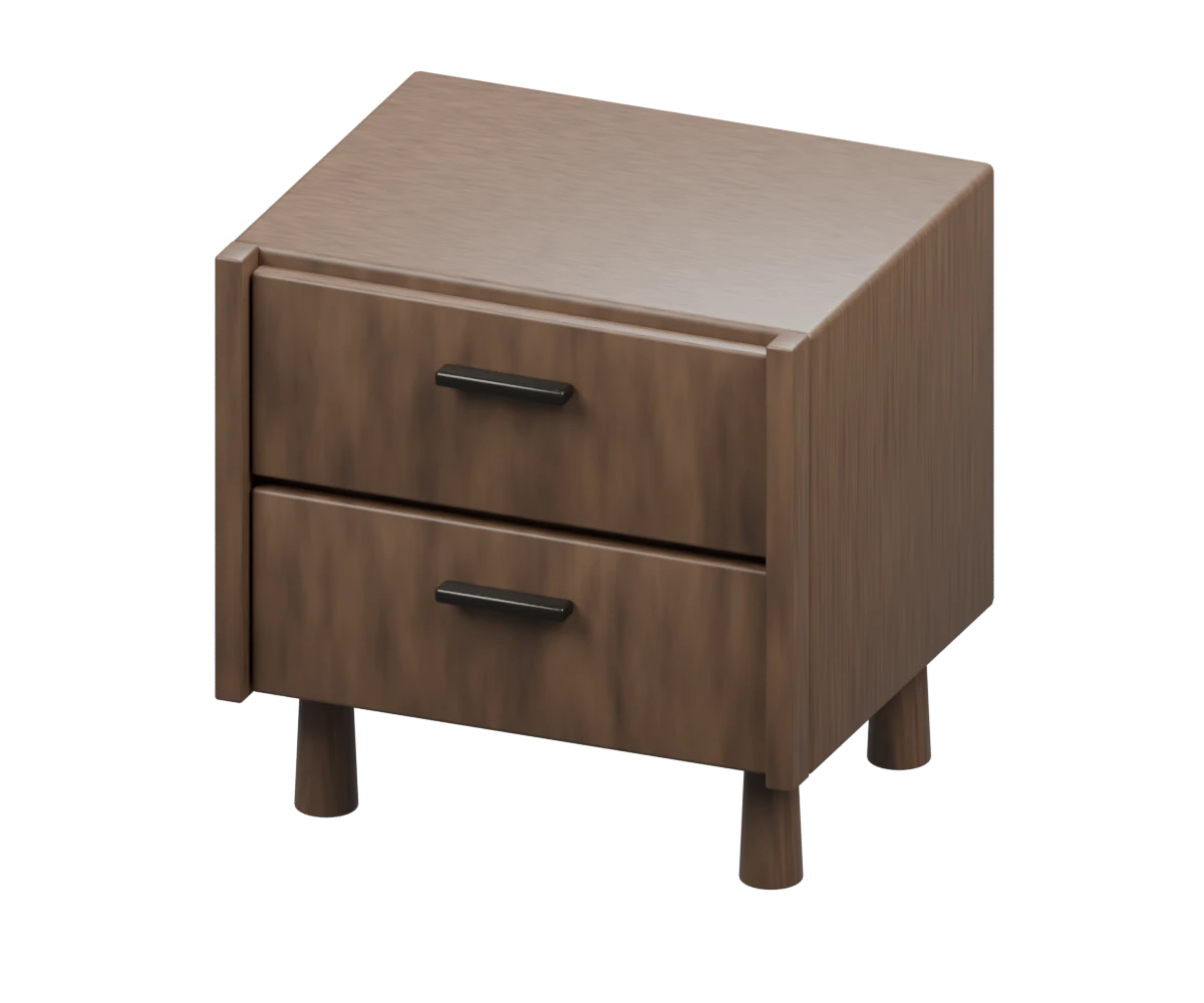 KLIK Afaq Two-Drawer Bedside