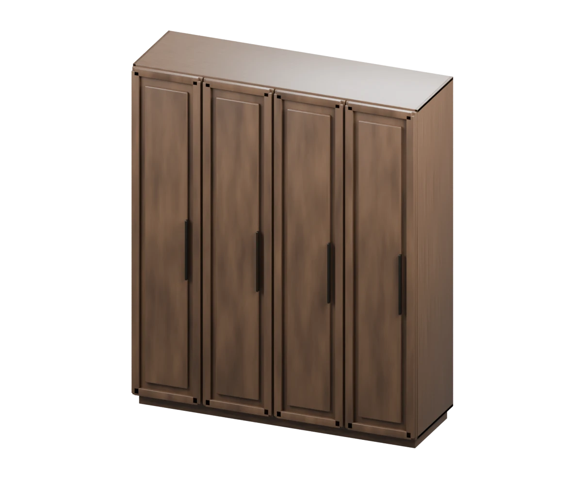 KLIK Hadi Recessed-Panel Wardrobe