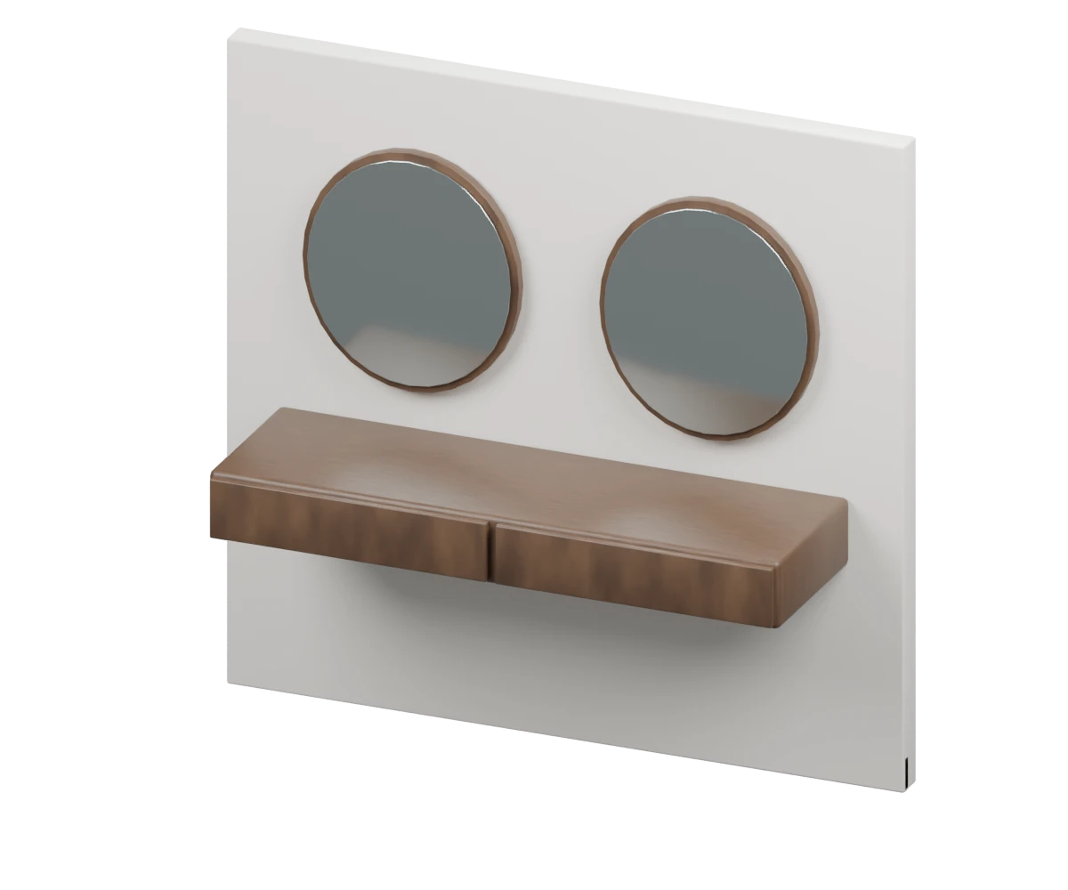 KLIK Qamar Twin-Mirror Vanity