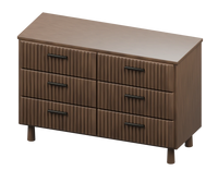 Reed Fluted Dresser, overall view